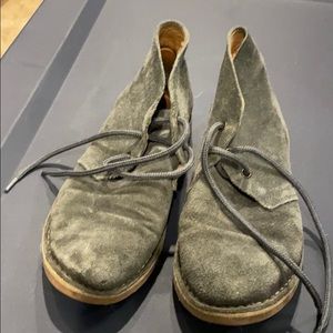 Italian suede booties